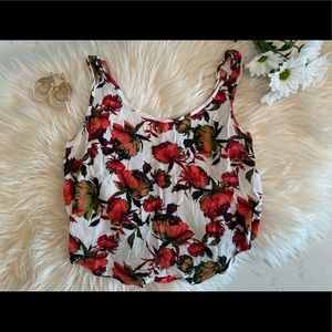 Floral Topshop crop top